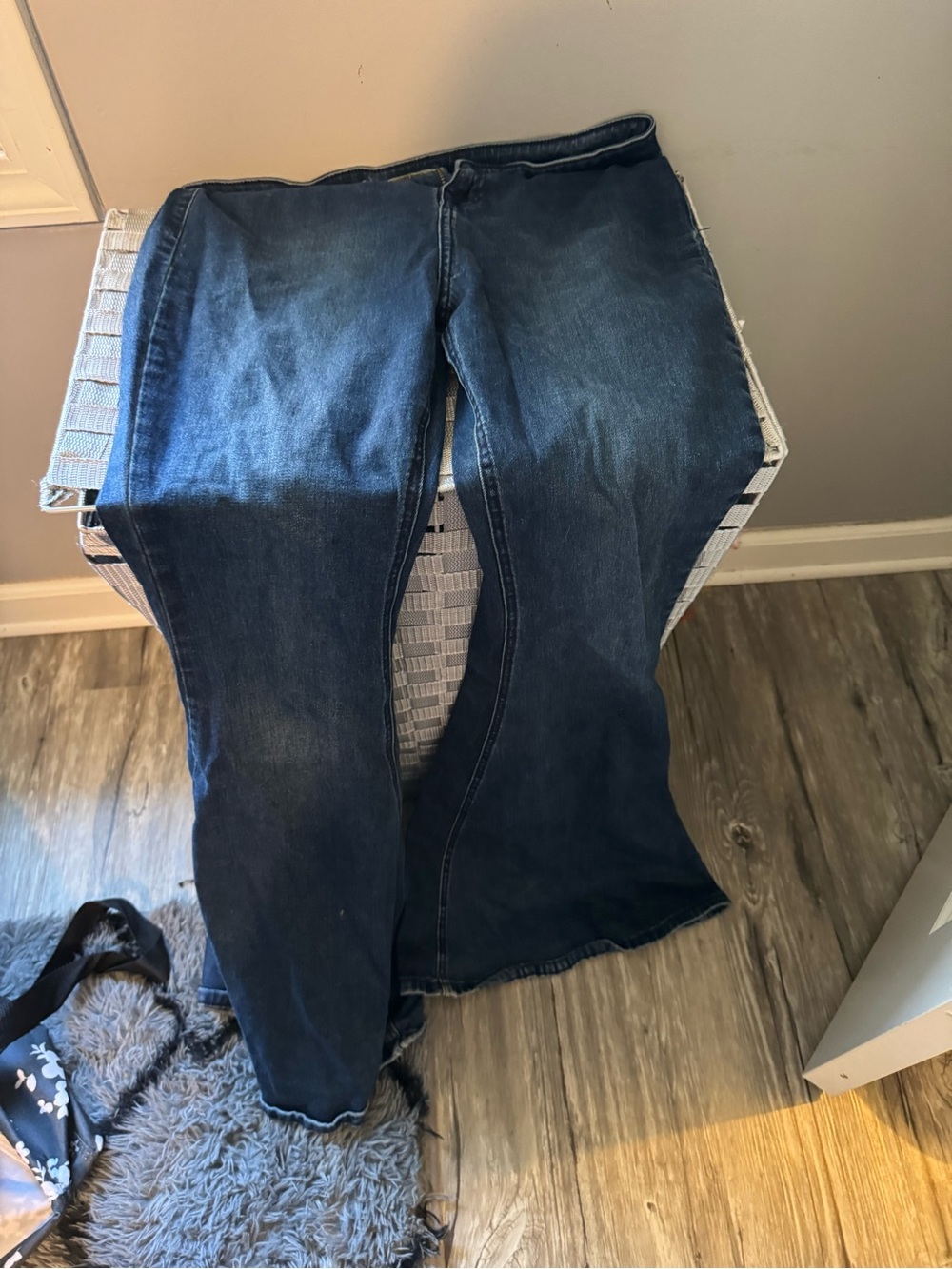 Rock and roll Dark Blue Flare Jeans